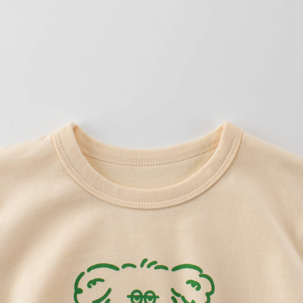 Summer Girls’ Animals Cartoon and Letters Print T-shirt in European and American Style